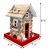 Guest Cottage Stone Bird Feeder - BirdHousesAndBaths.com