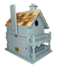Novelty Cottage Bird House, Blue - BirdHousesAndBaths.com