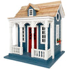 Bristol Cottage Bird House, Blue - BirdHousesAndBaths.com
