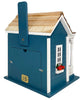 Bristol Cottage Bird House, Blue - BirdHousesAndBaths.com