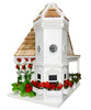 Yuletide Cottage Bird House, White - BirdHousesAndBaths.com