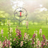 Trellis Hanger with Hummingbird Swing, Black, 72"H - BirdHousesAndBaths.com