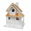 Backyard Cottage Bird House, White - BirdHousesAndBaths.com
