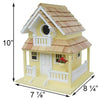 Backyard Cottage Bird House, Yellow - BirdHousesAndBaths.com