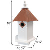 Bluebird Hexagonal Bird House with Hammered Copper Colored Roof - BirdHousesAndBaths.com