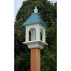 Camellia Bird Feeder with Verdigris Roof - BirdHousesAndBaths.com