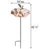 Copper Colored Hummingbird Bird Bath and Stake - BirdHousesAndBaths.com