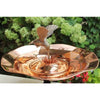 Copper Colored Hummingbird Bird Bath and Stake - BirdHousesAndBaths.com