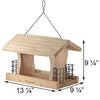 Deluxe Cedar Bird Feeder with Suet Cages - BirdHousesAndBaths.com
