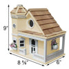 Flower Pot Cottage Bird House, Yellow - BirdHousesAndBaths.com