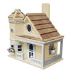 Flower Pot Cottage Bird House, Yellow - BirdHousesAndBaths.com