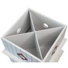 Plantation Bird House with Merlot Red Roof - BirdHousesAndBaths.com