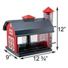 Red Barn Bird Feeder - BirdHousesAndBaths.com