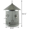 Rustic Farmhouse Mesh Silo Bird Feeder - BirdHousesAndBaths.com