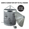 Rustic Farmhouse Mesh Silo Bird Feeder - BirdHousesAndBaths.com
