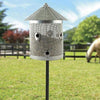 Rustic Farmhouse Mesh Silo Bird Feeder - BirdHousesAndBaths.com