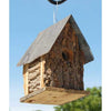 Summer Camp Bark Cabin Bird Houses, Set of 3 - BirdHousesAndBaths.com