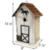 Summitville Stable Bird House, White - BirdHousesAndBaths.com