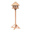 Wild Bird Lovers Cedar Gazebo Bird Table with Stand - BirdHousesAndBaths.com