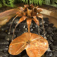 Copper Lotus Dripper Fountain