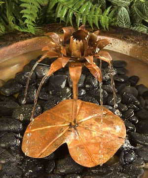 Copper Lotus Dripper Fountain