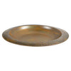 Ancient Graffiti Steel Bird Bath and Stand, Copper Plated