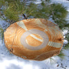 Anthony Stoneware Ceramic Bird Bath, Medium, Butternut