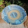 Anthony Stoneware Ceramic Bird Bath, Large, French Blue