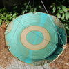 Anthony Stoneware Ceramic Bird Bath, Large, Teal
