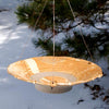 Anthony Stoneware Ceramic Bird Bath, Medium, Butternut