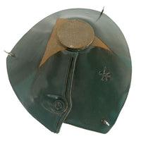 Anthony Stoneware Ceramic Bird Bath, Small, Teal