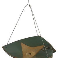 Anthony Stoneware Ceramic Bird Bath, Small, Teal
