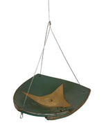 Anthony Stoneware Ceramic Bird Bath, Small, Teal