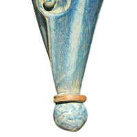 Anthony Stoneware Two-Piece Cone Bird House, French Blue