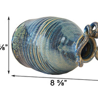 Anthony Stoneware Bottle Bird House, French Blue
