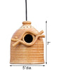 Anthony Stoneware Bird House, Medium, Butternut