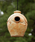 Anthony Stoneware Bird House, Small, Butternut