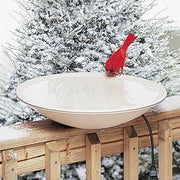 Allied Precision Heated Bird Bath with Deck Mount - BirdHousesAndBaths.com