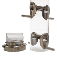 Seed Tube Wild Bird Feeder, Medium, Nickel - BirdHousesAndBaths.com