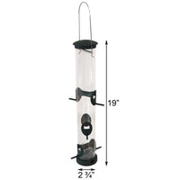 Quick-Clean Seed Tube Wild Bird Feeder, Lrg., Spruce