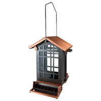 Audubon Copper Colored Top Chateau Squirrel Resistant Bird Feeder
