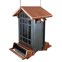 Audubon Copper Colored Top Chateau Squirrel Resistant Bird Feeder