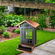 Audubon Copper Colored Top Chateau Squirrel Resistant Bird Feeder