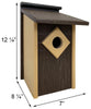 Audubon Contemporary Recycled Plastic Brown Bluebird House