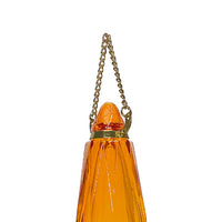 Audubon Amber Cut Glass Oriole Feeder