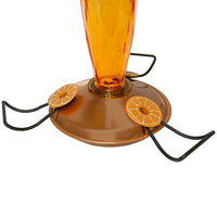 Audubon Amber Cut Glass Oriole Feeder