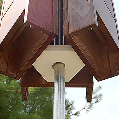 Hexagonal Bat House Pole Adapter