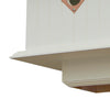 Carriage Bird House with Hammered Copper Colored Metal Roof
