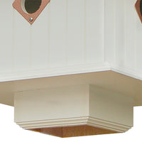 Carriage Bird House with Hammered Copper Colored Metal Roof