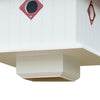 Carriage Bird House with Merlot Red Roof